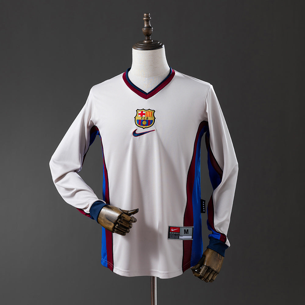 1998-99 FC Barcelona L/S Retro Away Shirt
