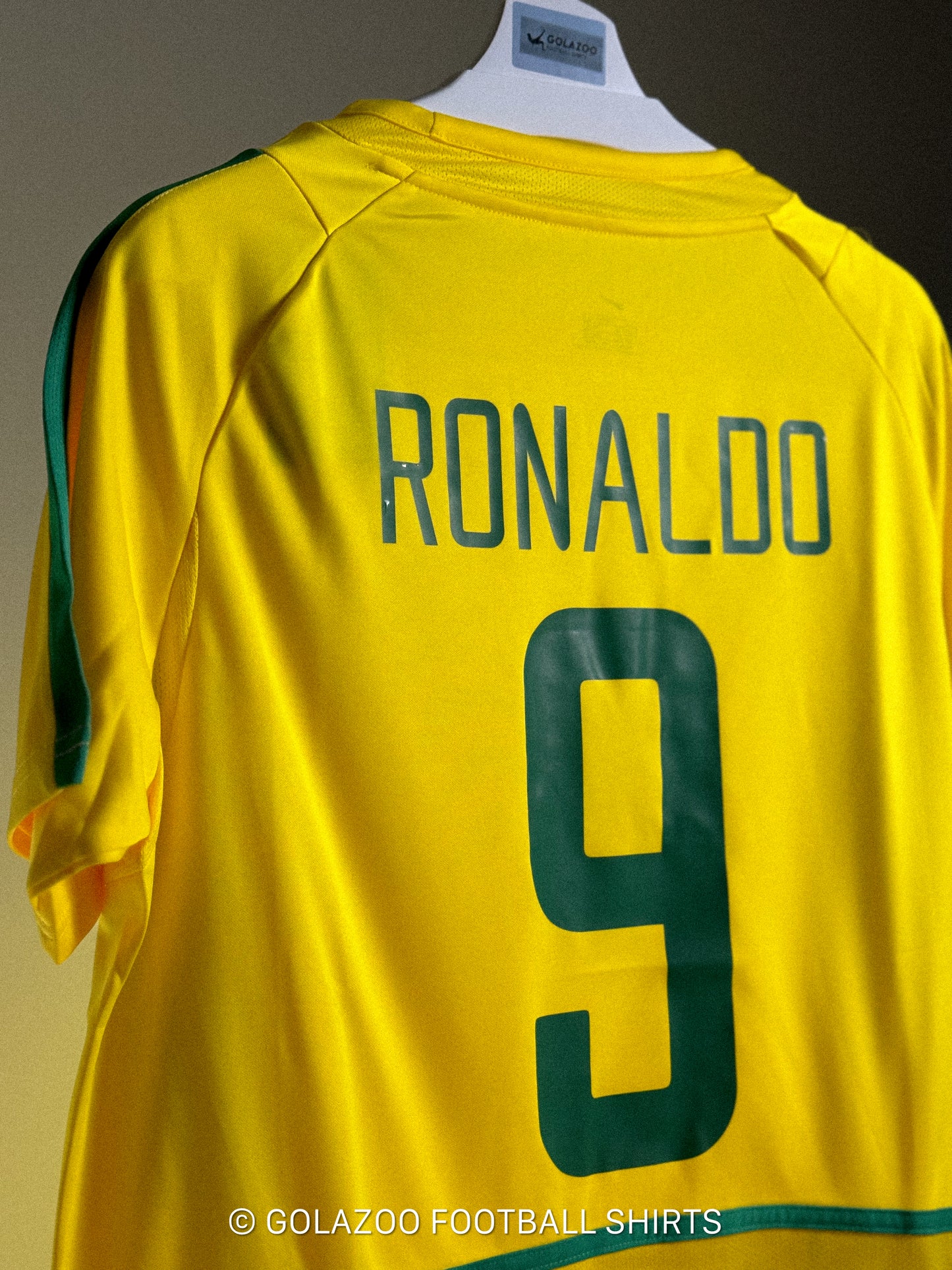 Brazil 2002 World Cup Final Edition Home Jersey - RONALDO #9