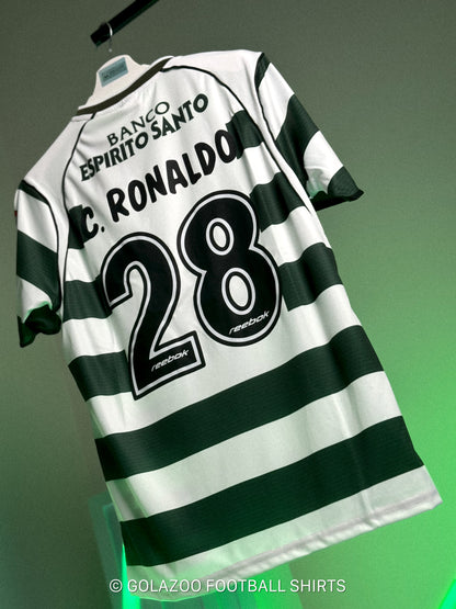 2003-04 Sporting Lisbon Home Jersey — CRISTIANO RONALDO #28