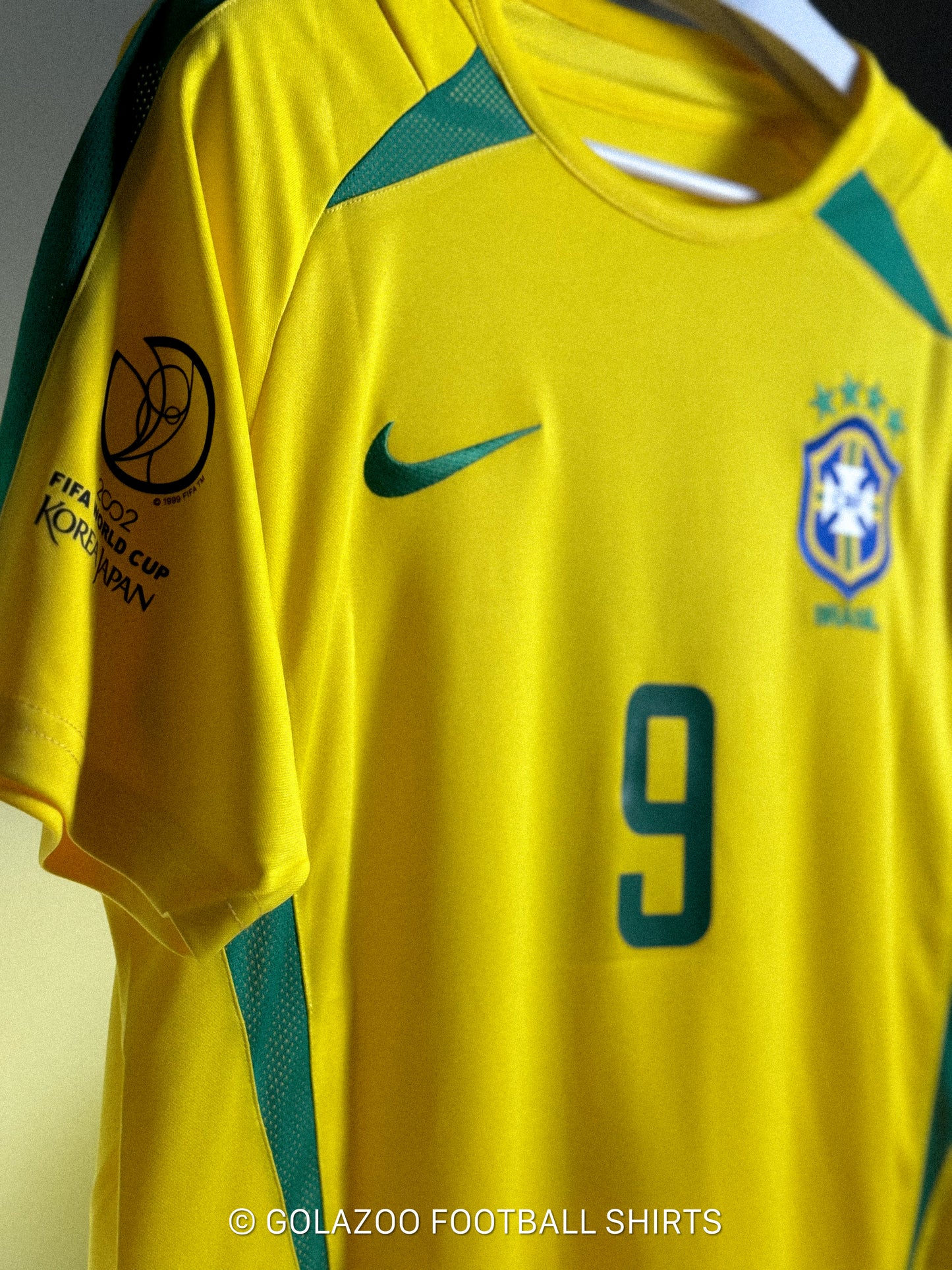 Brazil 2002 World Cup Final Edition Home Jersey - RONALDO #9