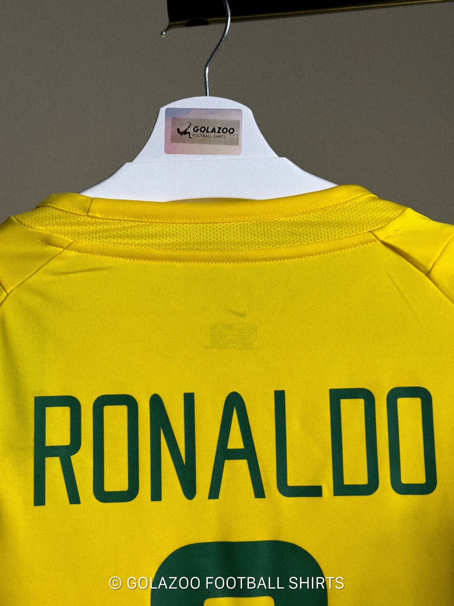 Brazil 2002 World Cup Final Edition Home Jersey - RONALDO #9