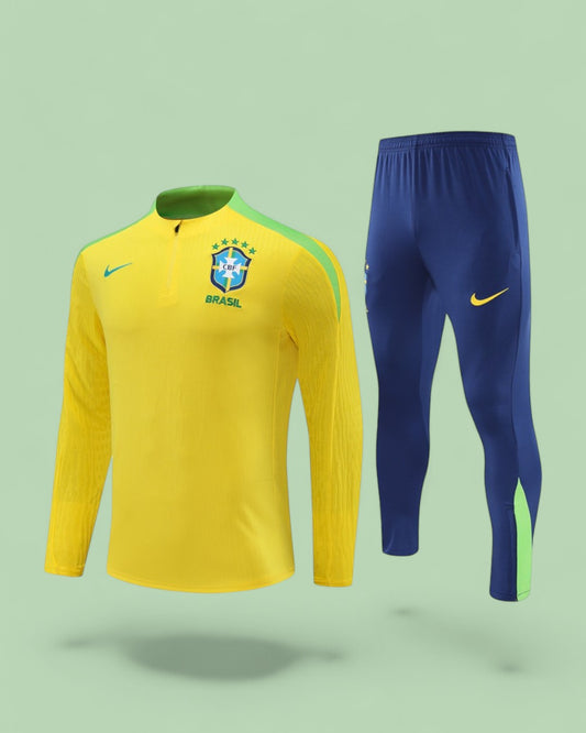 Brazil 24/25 Half-Zip Long Sleeve Training Kit